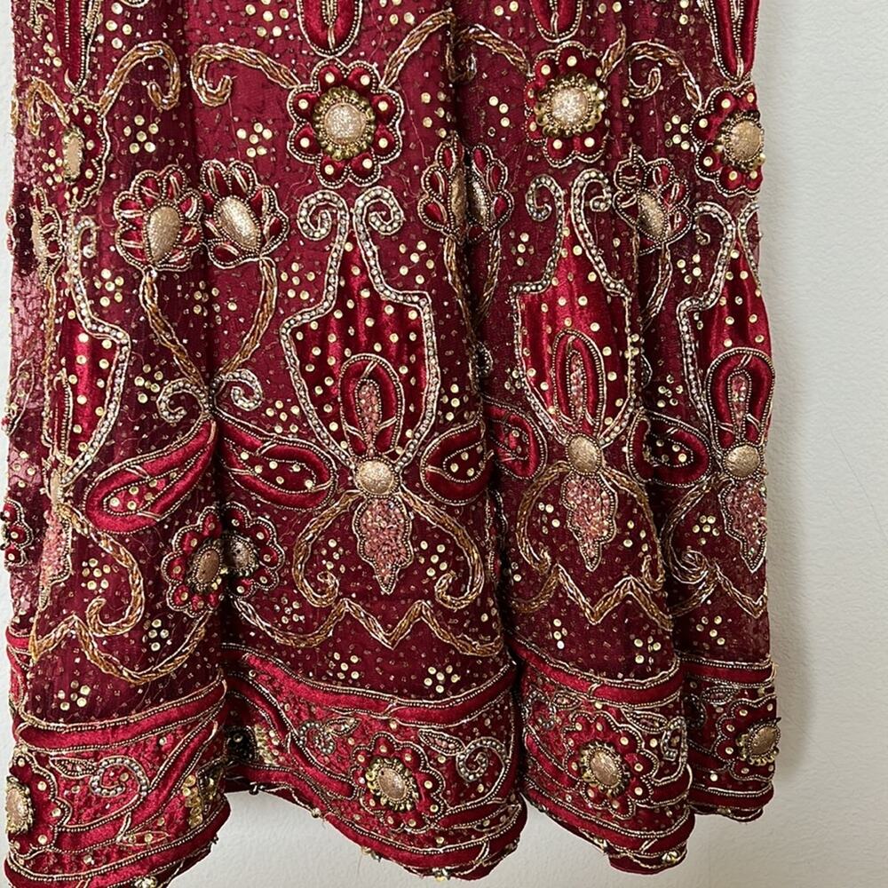 Embroidered Wedding Guest Dress - Picture 5 of 12